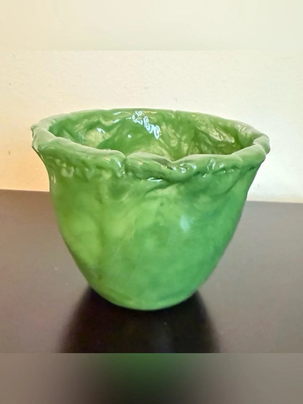 Small Green Glass Vase